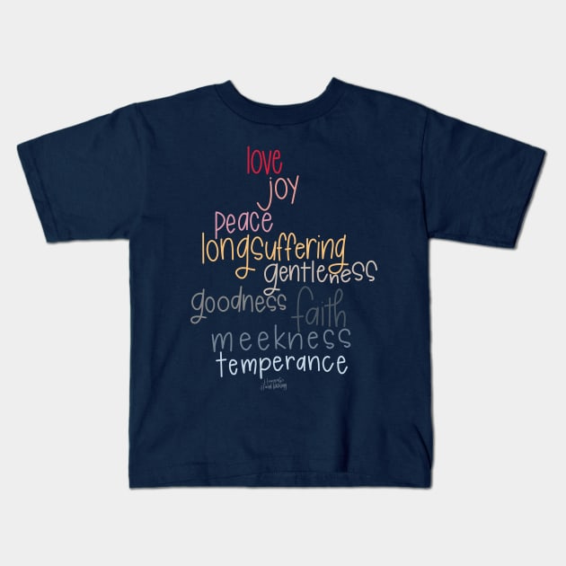 The Fruit of the Spirit Kids T-Shirt by Hannah’s Hand Lettering